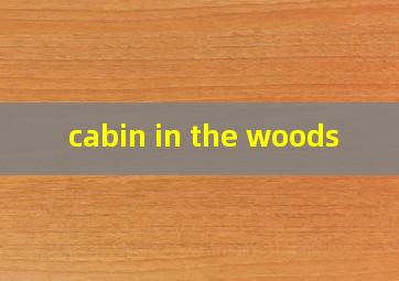  cabin in the woods